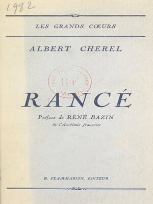 cover image of Rancé